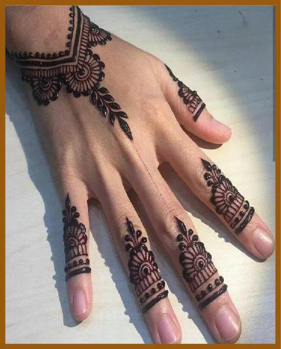 Light Aesthetic Back Hand Mehndi Design